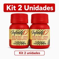 Kit 2 Infinity 12 500mg 12 Cápsulas Suplemento Alimentar