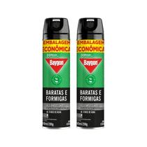 Kit 2 Inseticida Aerossol Mata Baratas Formigas Baygon