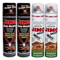 KIT 2 INSETICIDA MATA BARATAS 300ML e 2 Cupinicida 400ml Jimo