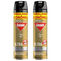 Kit 2 Inseticidas Aerossol Baygon Ultra 360ml