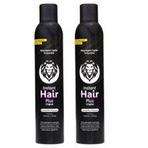 Kit 2 Instant Hair Plus Castanho Escuro 300ml Maquiagem Capilar Kit 2 Instant Hair Plus Castanho Escuro 300ml Maquiagem Capilar