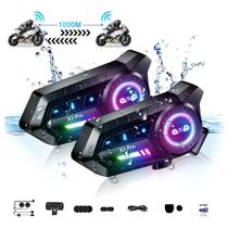 Kit 2 Intercomunicadores Capacete Moto Bluetooth X3 Pro Kit 2 Intercomunicadores Capacete Moto Bluetooth X3 Pro