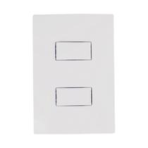 Kit 2 Interruptor 2 Teclas Paralelas Completo Bco 10A - I9