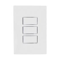 Kit 2 Interruptor 3 Teclas Simples Completo Bco 10A - I9 Kit 2 Interruptor 3 Teclas Simples Completo Bco 10A - I9