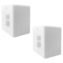 Kit 2 Interruptor com 2 duas tecla de sborepor ilumi 250V 6A