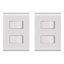 Kit 2 Interruptor Paralelo 4x2 Branco Embutir Liz Tramontina