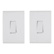 Kit 2 Interruptor Simples 4x2 Branco Embutir Liz Tramontina