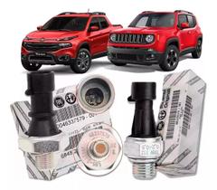 Kit 2 Interruptores Pressão Óleo Fiat Toro Original