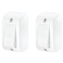 Kit 2 Interruptores Simples 16A Fame Sobrepor Kit 2 Interruptores Simples 16A Fame Sobrepor