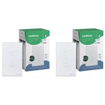 Kit 2 Interruptores Smart Inteligente Touch Wi-fi 2 Teclas Ews 1002 Intelbras Kit 2 Interruptores Smart Inteligente Touch Wi-fi 2 Teclas Ews 1002 Intelbras