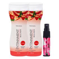 Kit 2 Intimament Sabonete Íntimo Morango + 1 Óleo Shock Plus Morango Kit 2 Intimament Sabonete Íntimo Morango + 1 Óleo Shock Plus Morango