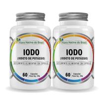Kit 2 Iodo Iodeto de Potássio 60 Cápsulas Flora Nativa