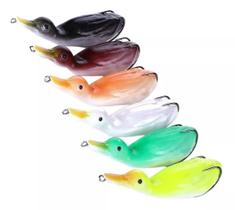 Kit 2 Isca Artifical Pesca Pato Frog Anti Enrosco 10,5Cm Duck Tucunaré Traíra Black Bass