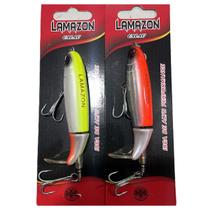 Kit 2 Isca Artificial Superfície Rabo Giratório Estilo Hélice 9cm 13g Lamazon Calau 90 Kit 2 Isca Artificial Superfície Rabo Giratório Estilo Hélice 9cm 13g Lamazon Calau 90