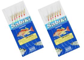 Kit 2 isca sabiki artificial com 06 anzois n 12 artpesca Kit 2 isca sabiki artificial com 06 anzois n 12 artpesca