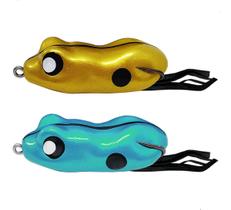 Kit 2 Iscas Frog Matadeira Monster Z60 Metalica 6cm 10g Sapinho Traira Kit 2 Iscas Frog Matadeira Monster Z60 Metalica 6cm 10g Sapinho Traira
