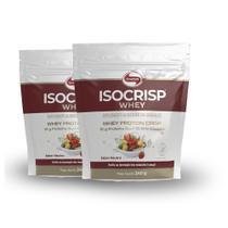 Kit 2 Isocrisp Whey Protein Crisp Vitafor Pouch 240g Neutro