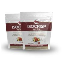 Kit 2 Isocrisp Whey Protein Crisp Vitafor Pouch 240G Neutro