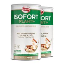 Kit 2 Isofort Plant Vitafor 450g Banana com Canela
