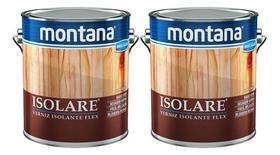 Kit 2 Isolare Verniz Flex Base Água Transparente 3,6l Montana