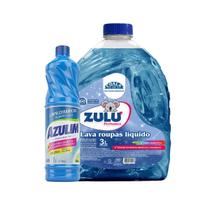 Kit 2 Itens Azulim Limpa Cerâmicas Rejuntes 1L Lava Roupas Zulu 3L Kit 2 Itens Azulim Limpa Cerâmicas Rejuntes 1L Lava Roupas Zulu 3L