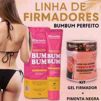 Kit 2 Itens Gel Firmador Bumbum Gel Pimenta Negra Premium Rhenuks Cuidados Pele Corporal