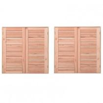 Kit 2 Janela Guilhotina com Ferragem Je821 100x100x12cm Esel