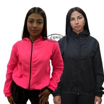 Kit 2 Jaqueta Corta Vento Blusa de Frio Feminina Tactel Ciclismo Proteção Solar Agasalho