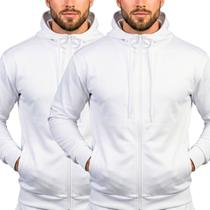 Kit 2 Jaquetas Masculina Corta Vento Flanelada com Zíper e Bolsos para Frio Kit 2 Jaquetas Masculina Corta Vento Flanelada com Zíper e Bolsos para Frio