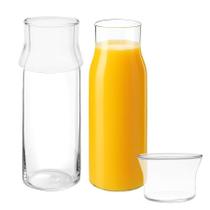 Kit 2 Jarra Decanter Moringa 400ml Com Copo 110ml Água Suco Transparente Resistente Kit 2 Jarra Decanter Moringa 400ml Com Copo 110ml Água Suco Transparente Resistente