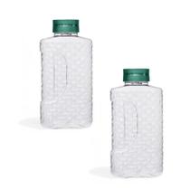 Kit 2 Jarra Garrafa de Geladeira Tampa Cascata Água 1,95L