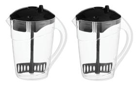 Kit 2 Jarra Suco Água Com Misturador Acoplado Suco 2 Litros Kit 2 Jarra Suco Água Com Misturador Acoplado Suco 2 Litros