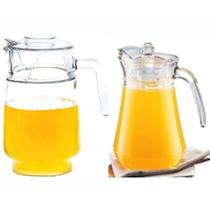 Kit 2 Jarras de Vidro Para Suco Com Tampa 1.8L e 1.6L OrLine Kit 2 Jarras de Vidro Para Suco Com Tampa 1.8L e 1.6L OrLine
