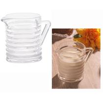 Kit 2 Jarras Leiteira de Vidro Com Alça Coleção Colméia 340ml Lyor