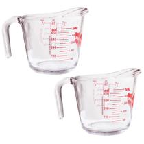 Kit 2 Jarras Medidoras de Vidro 500ml Marinex Jarros com Alça e Bico Direcionador Kit 2 Jarras Medidoras de Vidro 500ml Marinex Jarros com Alça e Bico Direcionador