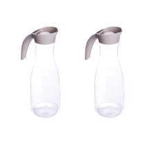 Kit 2 Jarras Transparente válvula Silicone Suco Água 1,8L Kit 2 Jarras Transparente válvula Silicone Suco Água 1,8L