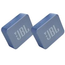 Kit 2 JBL GO Essential Azul Caixa de Som Bluetooth À Prova D'água