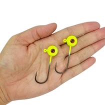 Kit 2 JigHead Open Eyes Olho 4/0 Para Iscas Soft