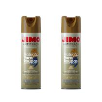 Kit 2 Jimo Antitraça Aerosol Spray 300ml Repele Elimina Traças Protege Roupas Livros Armários Estofados Tecidos Ação Prolongada Guarda Roupa Gaveta