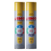Kit 2 Jimo Desengordurante Limpador Multiuso 400ml Remove Gordura Grelhas Fogão Coifa Cerâmicas Vidros Inox Espetos Espuma Ativa Fácil Prático