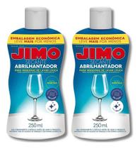Kit 2 Jimo Secante Abrilhantador Liquido 250ml Para Maquina de Lavar Louça