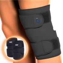 Kit 2 Joelheira Compressão Ortopédica Articulada Confortável Esportiva Protetora - Ideal