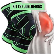 Kit 2 Joelheiras De Compressão Estabilizadora Tensor Alívio De Dor No Joelho 360