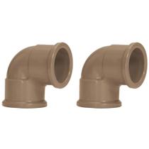 Kit 2 joelho 90 soldavel 50mm 1.1/2 amanco Kit 2 joelho 90 soldavel 50mm 1.1/2 amanco