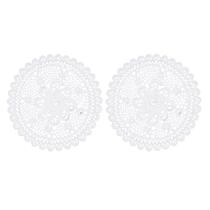 Kit 2 Jogo Americano Branco 40X40 Cm Rafimex
