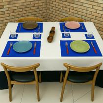 Kit 2 Jogo Americano Mesa Refeição Cozinha Tecido Lavável Resistente Estampado Kit Conjunto Peças Decoração Kit 2 Jogo Americano Mesa Refeição Cozinha Tecido Lavável Resistente Estampado Kit Conjunto Peças Decoração