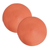 Kit 2 Jogo Americano Sousplat Redondo Tecido Mesa Jantar38cm