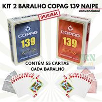 Kit 2 Jogo Baralho Copag 139 55 Cartas Naipe Convencional Profissional Original Kit 2 Jogo Baralho Copag 139 55 Cartas Naipe Convencional Profissional Original