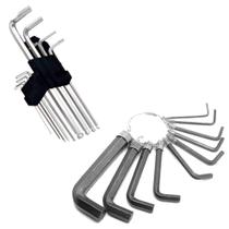 Kit 2 Jogo De Chave Allen E Hexagonal Torx Longa Ponta Dupla Kit 2 Jogo De Chave Allen E Hexagonal Torx Longa Ponta Dupla