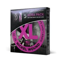 Kit 2 jogo de cordas d'addario 009 exl120 nyxl0942 para guitarra ultra pack